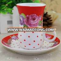 arabic white color concise design coffee sets european porcelain coffee cup set