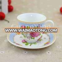 80cc or 110cc or 220cc art ceramics coffee cup set ,coffee cup plate set for sales in china